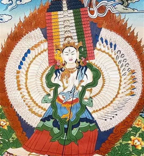 Gya Zhi Puja, White Umbrella Puja (Puja de Sitatapatra, Déesse du Parasol Blanc) et prise de Refuge à Mila Rechen Center